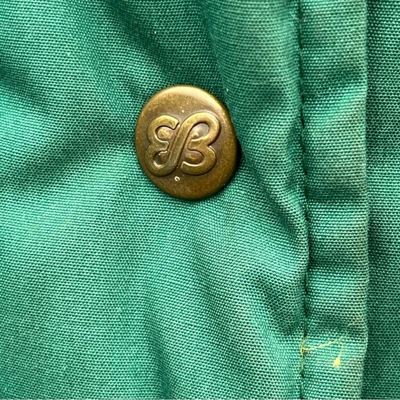 Vintage Eddie Bauer Goose Down Green Snap Button Puffer Coat Jacket - Picture 5 of 12